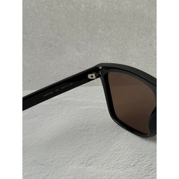 NEW Gucci GG0748S Black Brown Flat Top Unisex Sunglasses main image 8